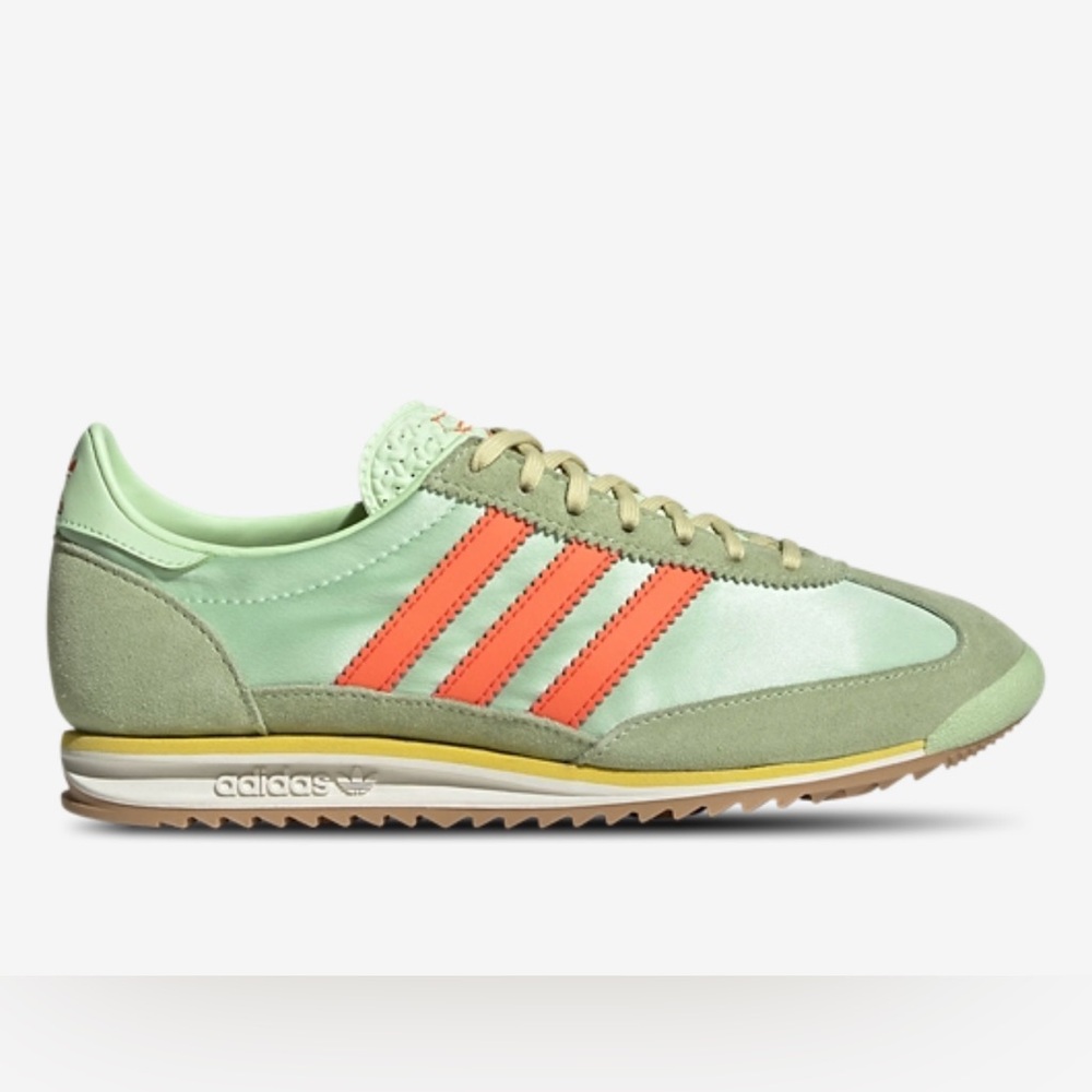 Adidas SL 72 Green Spark/Solar Orange samba Sneakers 8.5